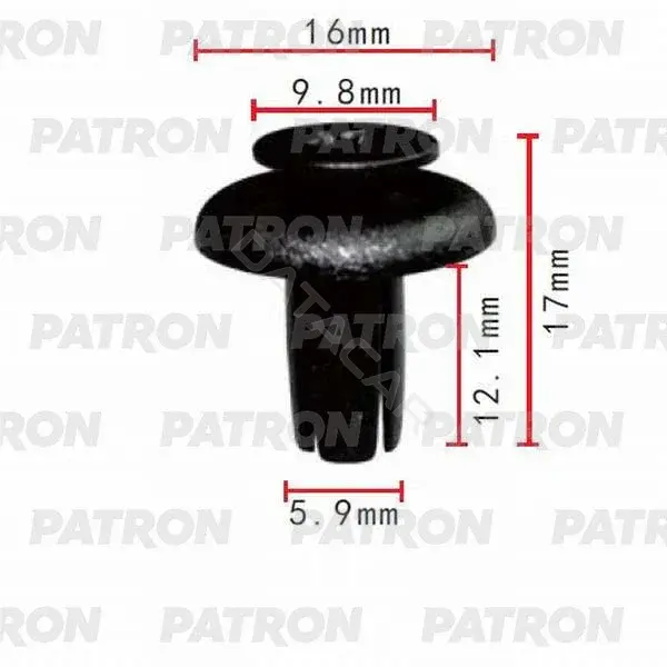 Клипсы, фиксаторы, зажимы PATRON P37-0044
