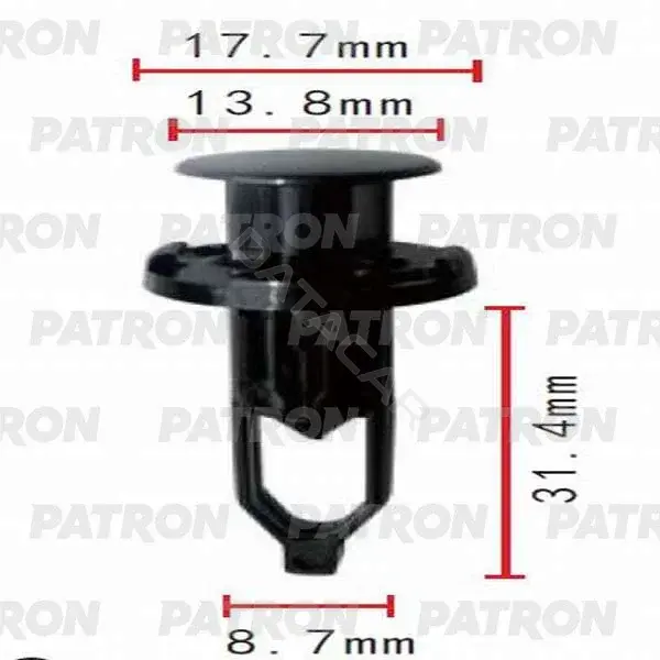 Клипсы, фиксаторы, зажимы PATRON P37-0051