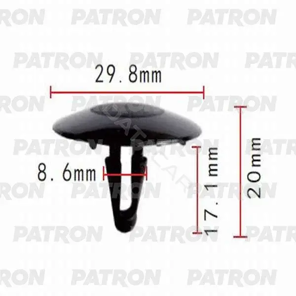 Клипсы, фиксаторы, зажимы PATRON P37-0052