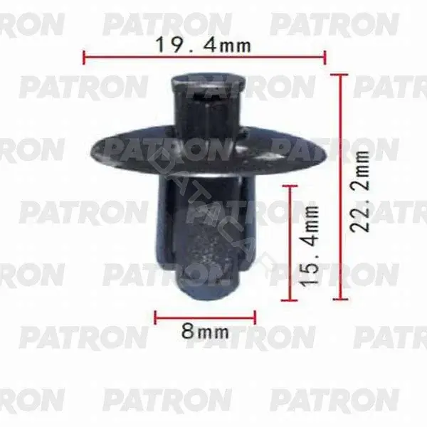 Клипсы, фиксаторы, зажимы PATRON P37-0055