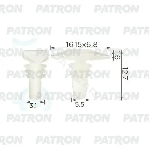 Клипсы, фиксаторы, зажимы PATRON P37-0060