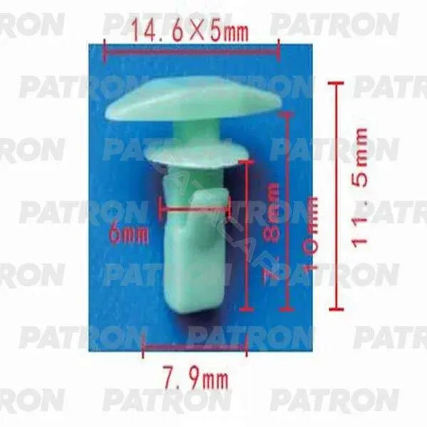 Клипсы, фиксаторы, зажимы PATRON P37-0062