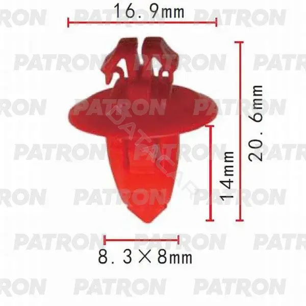 Клипсы, фиксаторы, зажимы PATRON P37-0066
