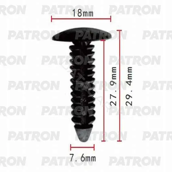 Клипсы, фиксаторы, зажимы PATRON P37-0078
