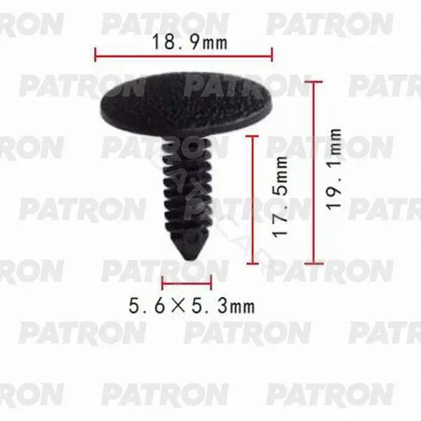 Клипсы, фиксаторы, зажимы PATRON P37-0081