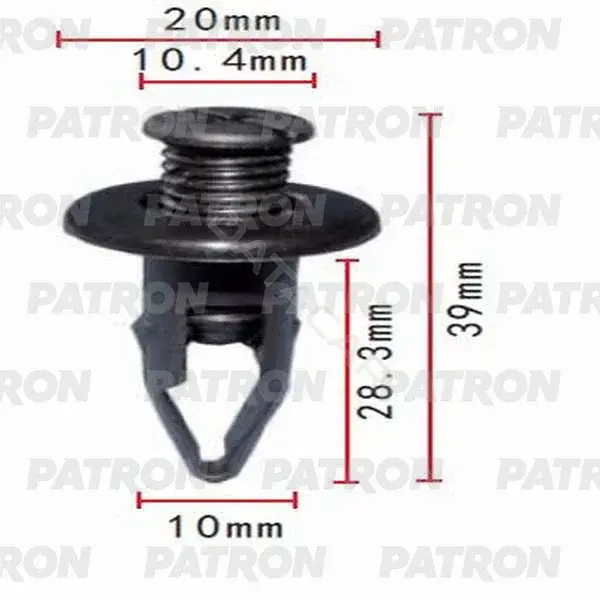 Клипсы, фиксаторы, зажимы PATRON P37-0086
