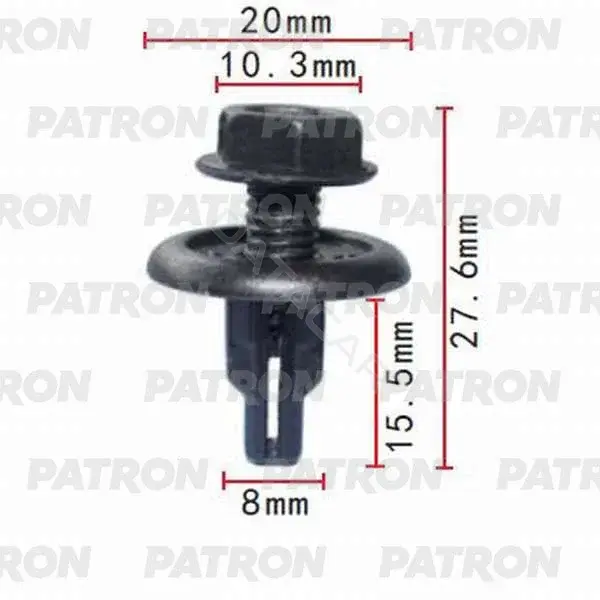 Клипсы, фиксаторы, зажимы PATRON P37-0089