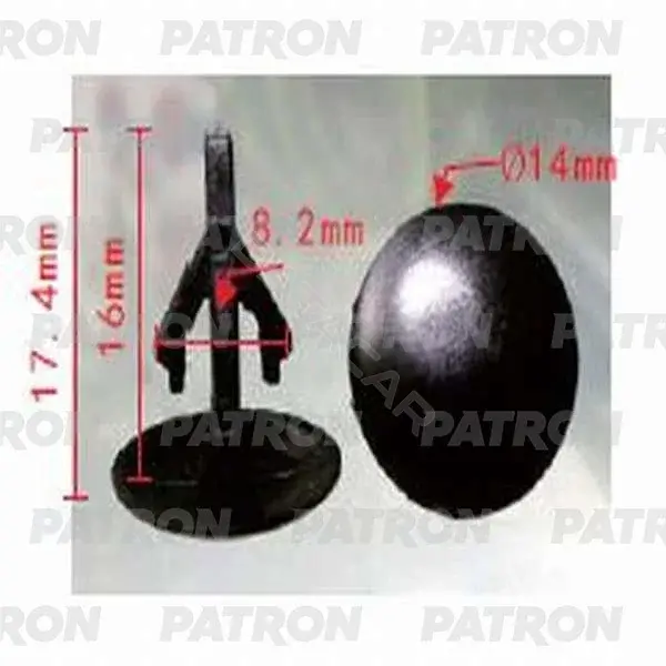 Клипсы, фиксаторы, зажимы PATRON P37-0090