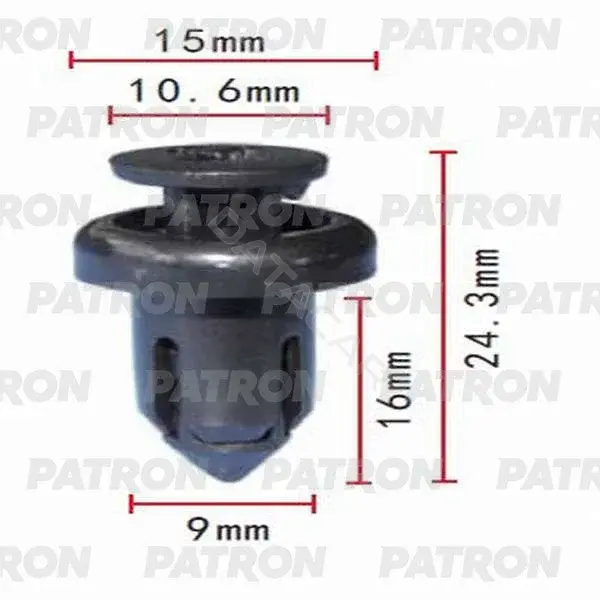 Клипсы, фиксаторы, зажимы PATRON P37-0092