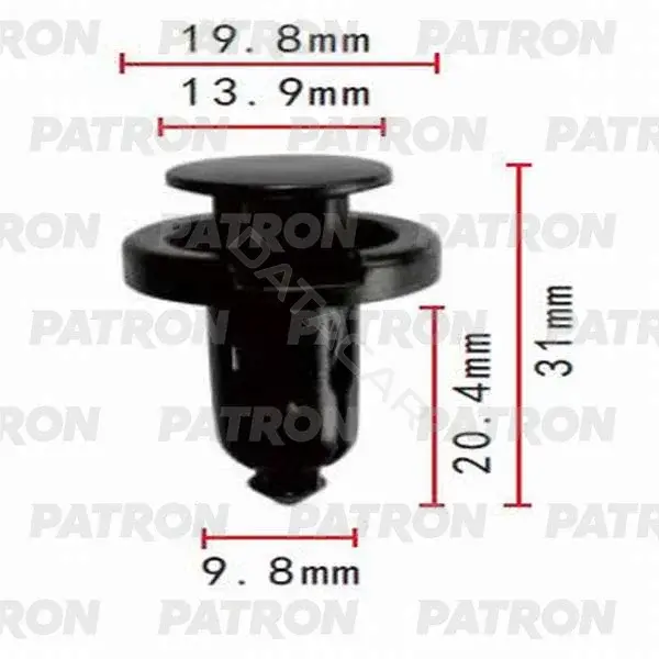 Клипсы, фиксаторы, зажимы PATRON P37-0093