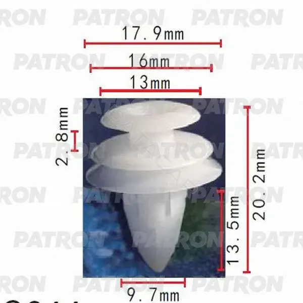Клипсы, фиксаторы, зажимы PATRON P37-0100