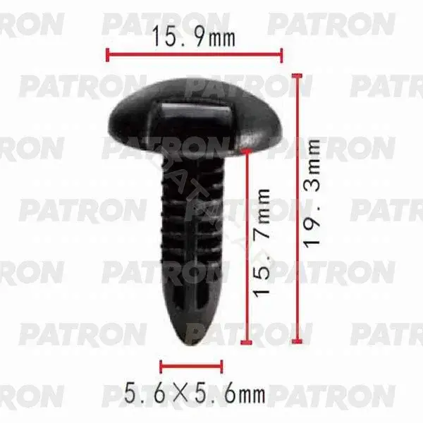 Клипсы, фиксаторы, зажимы PATRON P37-0101