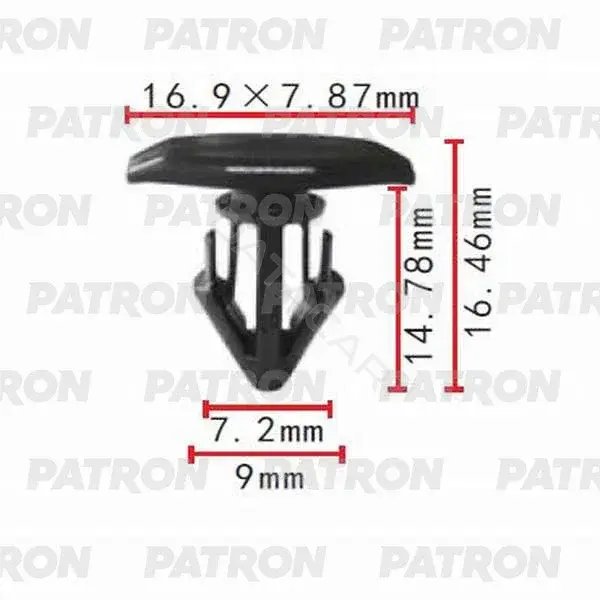 Клипсы, фиксаторы, зажимы PATRON P37-0103