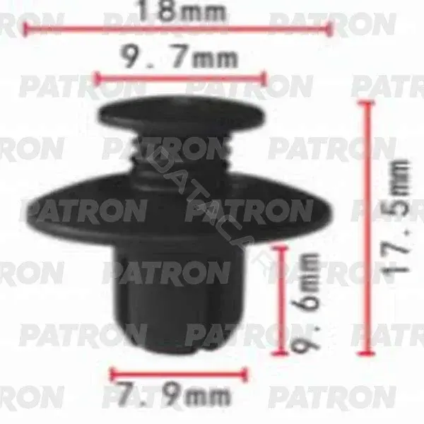 Клипсы, фиксаторы, зажимы PATRON P37-0110