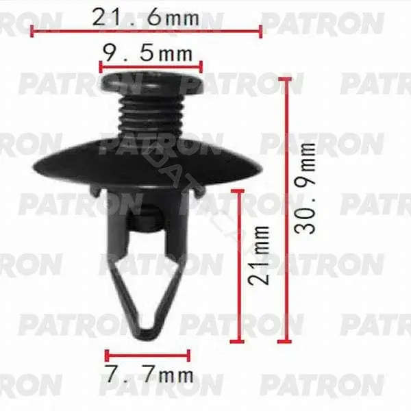 Клипсы, фиксаторы, зажимы PATRON P37-0112