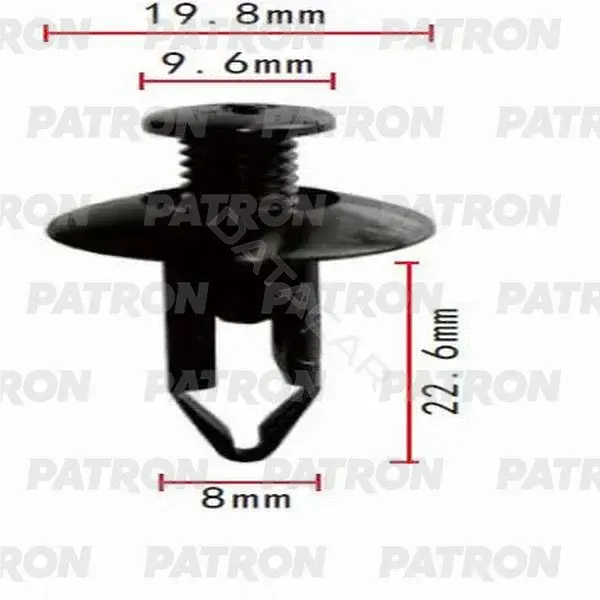 Клипсы, фиксаторы, зажимы PATRON P37-0115