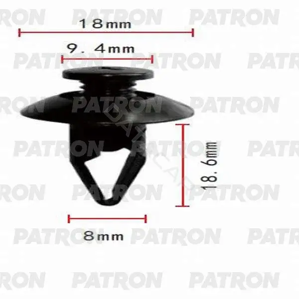 Клипсы, фиксаторы, зажимы PATRON P37-0116