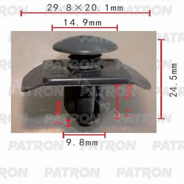 Клипсы, фиксаторы, зажимы PATRON P37-0122