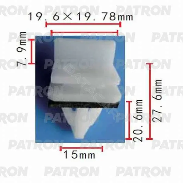 Клипсы, фиксаторы, зажимы PATRON P37-0124
