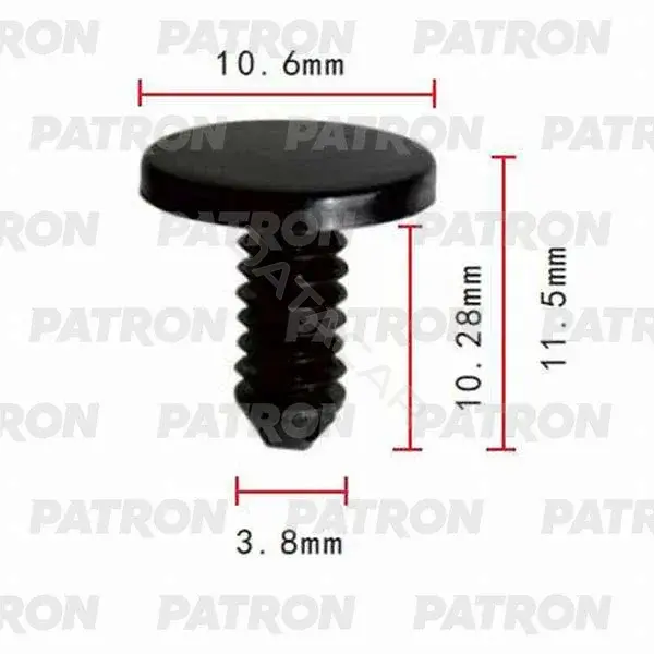 Клипсы, фиксаторы, зажимы PATRON P37-0125