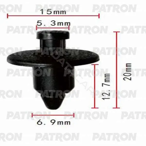 Клипсы, фиксаторы, зажимы PATRON P37-0131