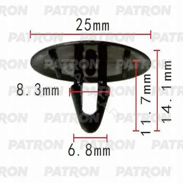 Клипсы, фиксаторы, зажимы PATRON P37-0141