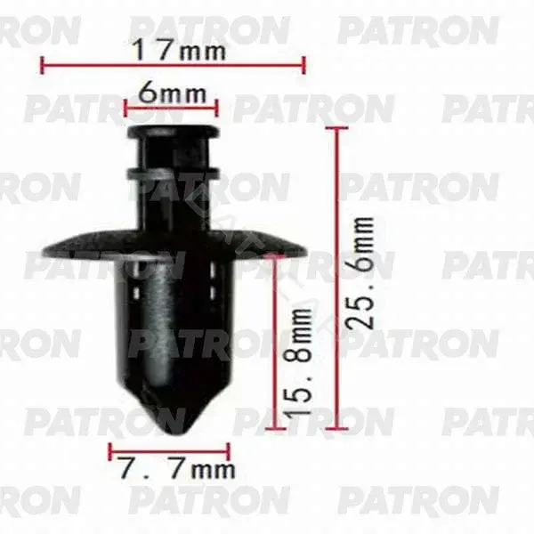 Клипсы, фиксаторы, зажимы PATRON P37-0145