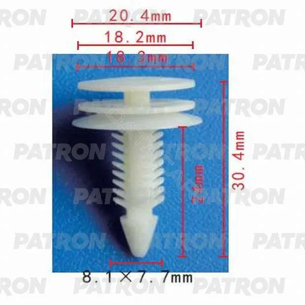 Клипсы, фиксаторы, зажимы PATRON P37-0146