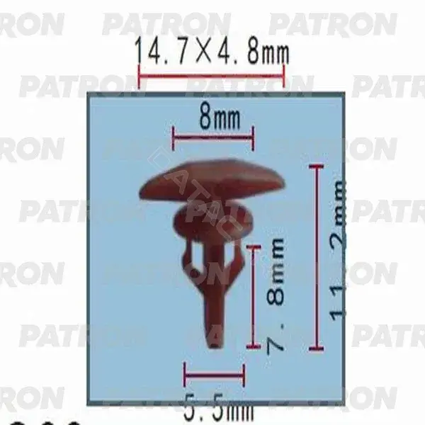 Клипсы, фиксаторы, зажимы PATRON P37-0152