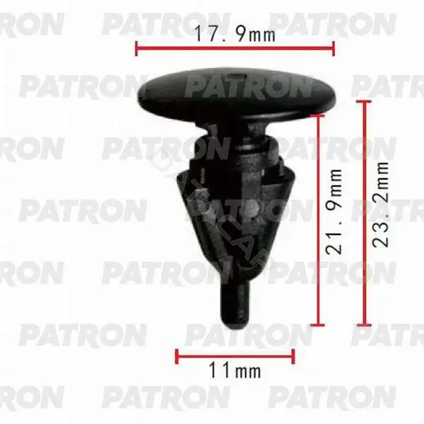Клипсы, фиксаторы, зажимы PATRON P37-0155