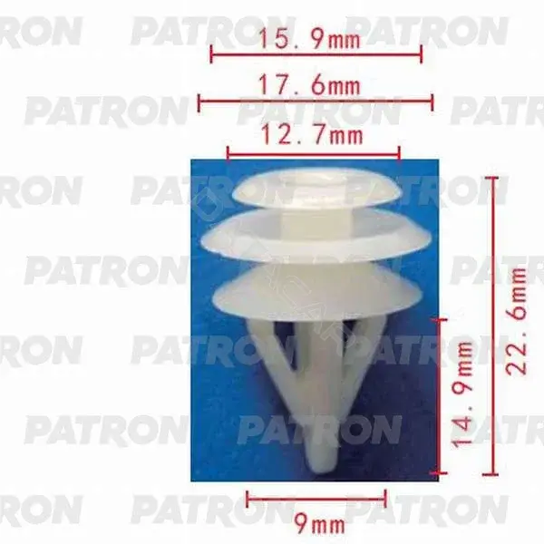 Клипсы, фиксаторы, зажимы PATRON P37-0156