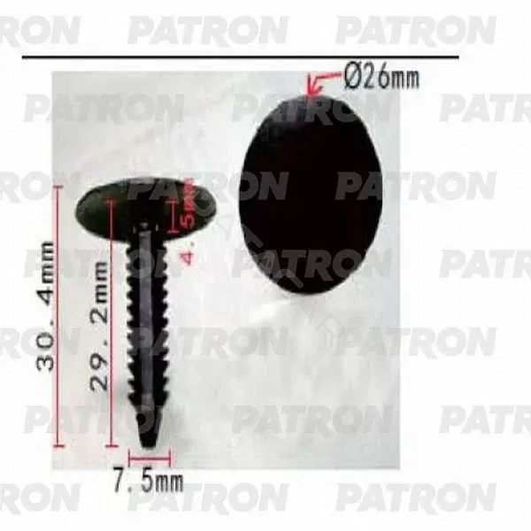 Клипсы, фиксаторы, зажимы PATRON P37-0169