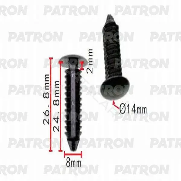 Клипсы, фиксаторы, зажимы PATRON P37-0170