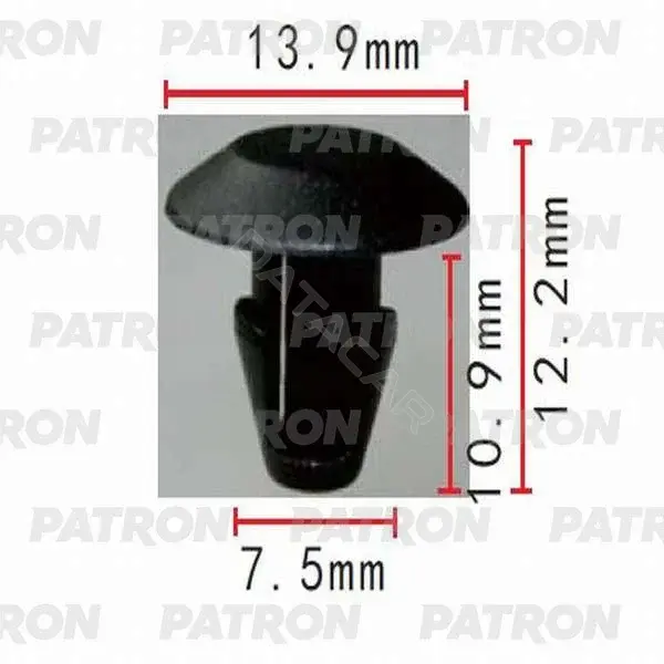 Клипсы, фиксаторы, зажимы PATRON P37-0172
