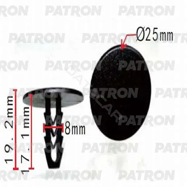 Клипсы, фиксаторы, зажимы PATRON P37-0173