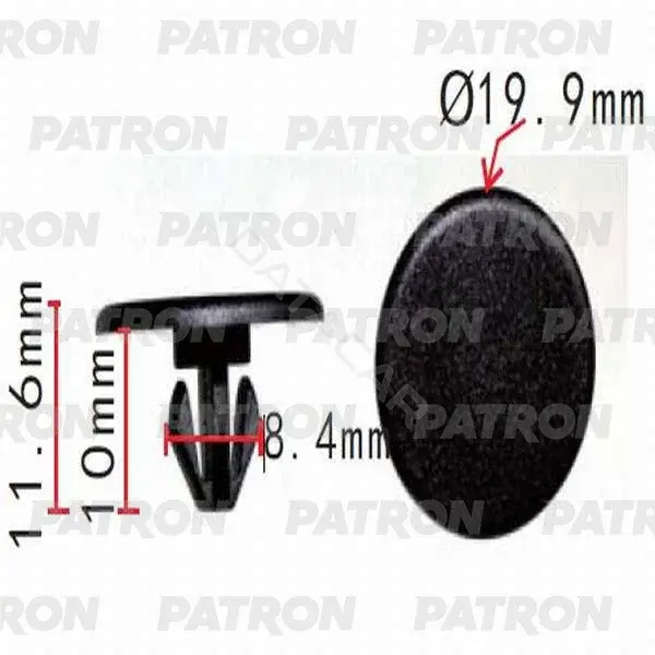 Клипсы, фиксаторы, зажимы PATRON P37-0179