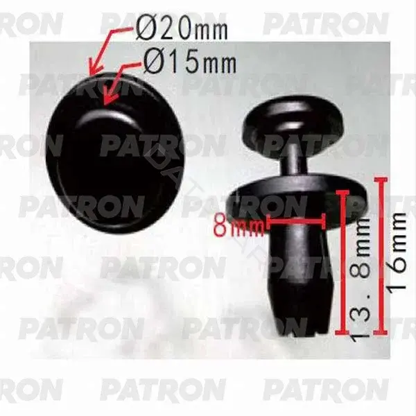Клипсы, фиксаторы, зажимы PATRON P37-0194