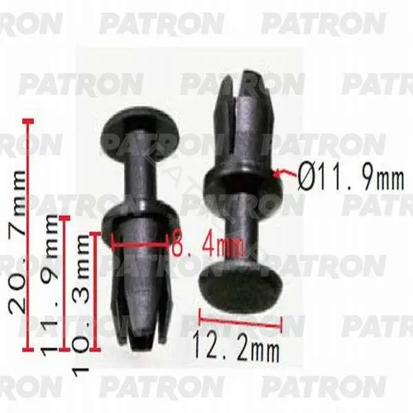 Клипсы, фиксаторы, зажимы PATRON P37-0196