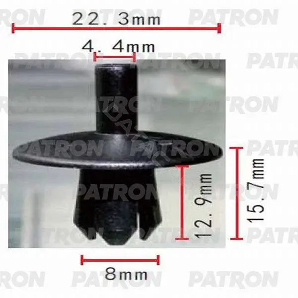 Клипсы, фиксаторы, зажимы PATRON P37-0201