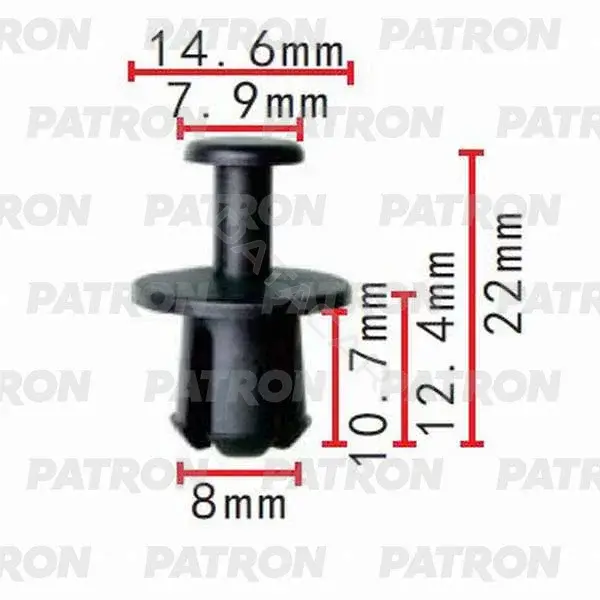 Клипсы, фиксаторы, зажимы PATRON P37-0209