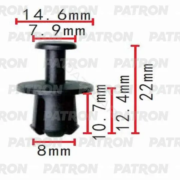 Клипсы, фиксаторы, зажимы PATRON P37-0209A