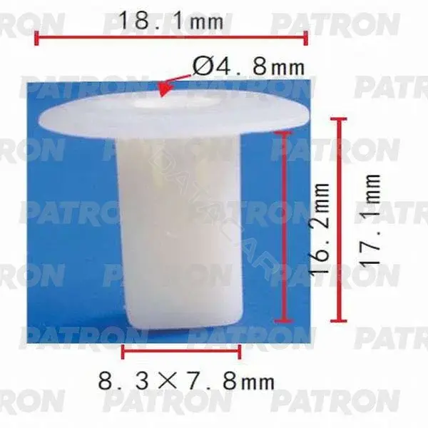 Клипсы, фиксаторы, зажимы PATRON P37-0233