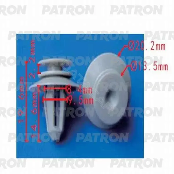 Клипсы, фиксаторы, зажимы PATRON P37-0243