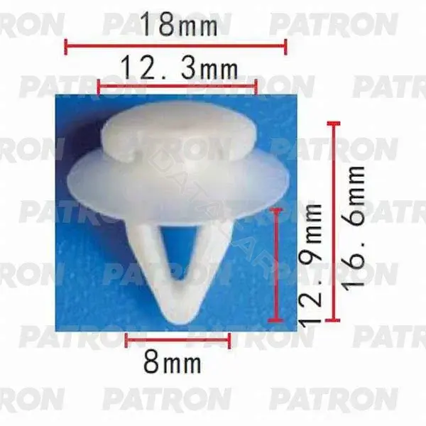 Клипсы, фиксаторы, зажимы PATRON P37-0250