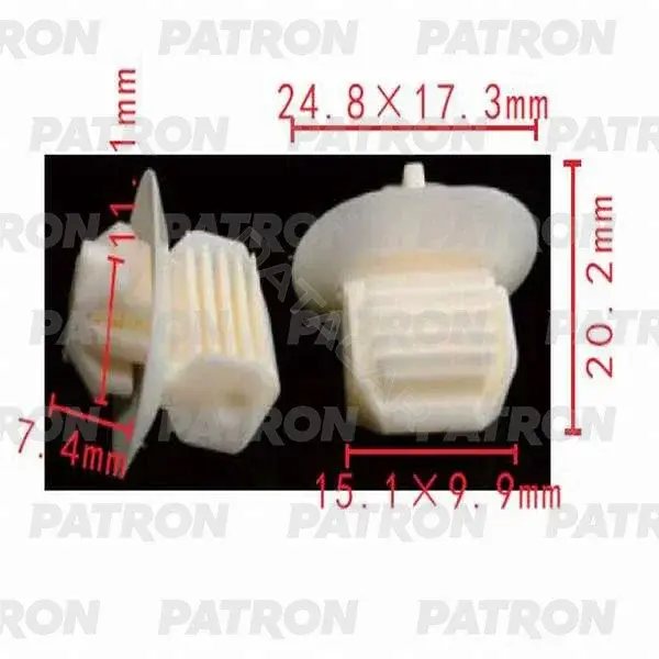 Клипсы, фиксаторы, зажимы PATRON P37-0258