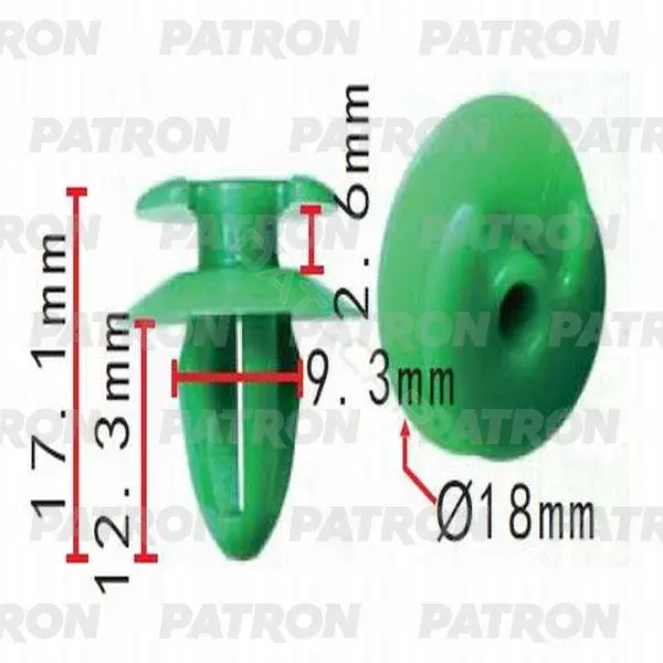 Клипсы, фиксаторы, зажимы PATRON P37-0261
