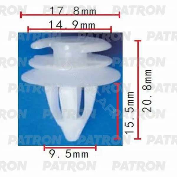 Клипсы, фиксаторы, зажимы PATRON P37-0262