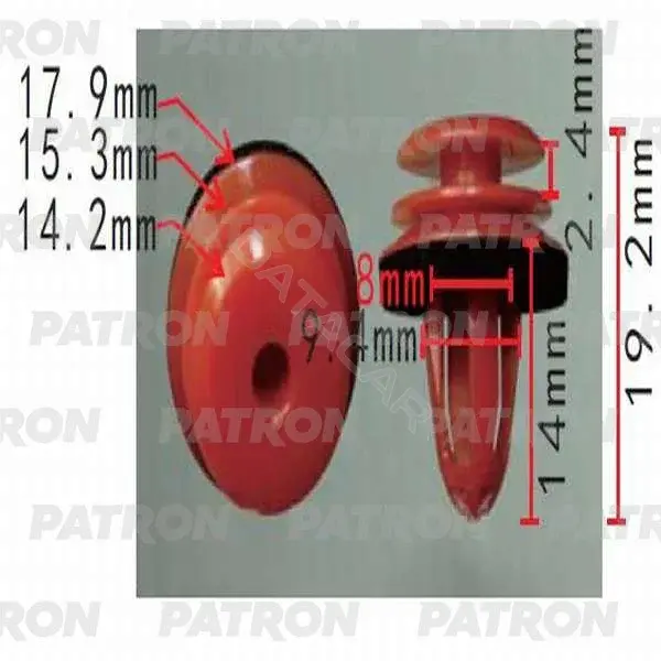 Клипсы, фиксаторы, зажимы PATRON P37-0266