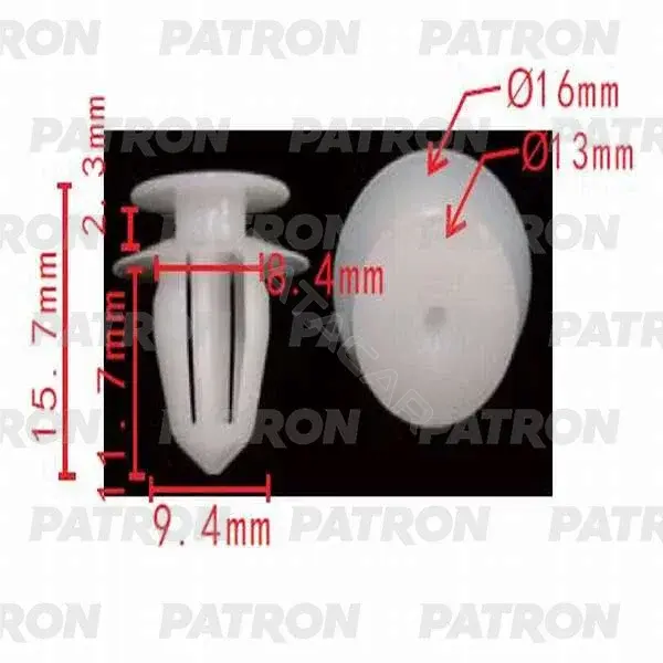 Клипсы, фиксаторы, зажимы PATRON P37-0276