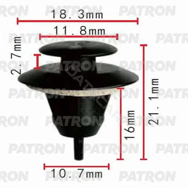 Клипсы, фиксаторы, зажимы PATRON P37-0278